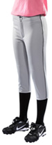 Women's/Girl's Piped Polyester Softball Pants